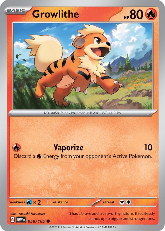 Growlithe (058/165) [Scarlet & Violet: 151] | All Aboard Games