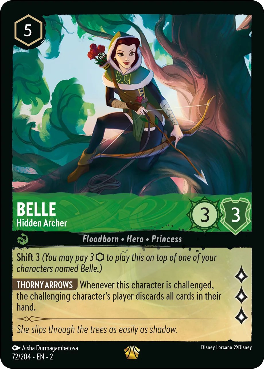 Belle - Hidden Archer (72/204) [Rise of the Floodborn] | All Aboard Games