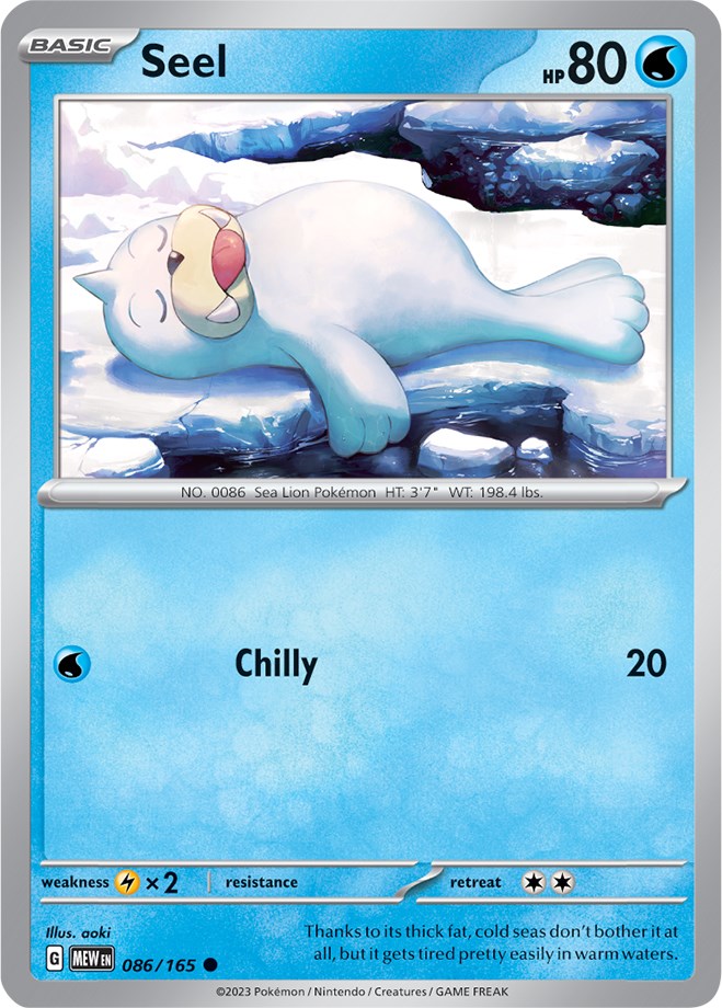 Seel (086/165) [Scarlet & Violet: 151] | All Aboard Games