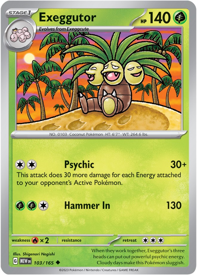 Exeggutor (103/165) [Scarlet & Violet: 151] | All Aboard Games