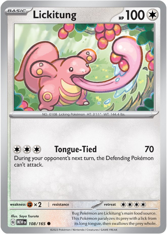 Lickitung (108/165) [Scarlet & Violet: 151] | All Aboard Games