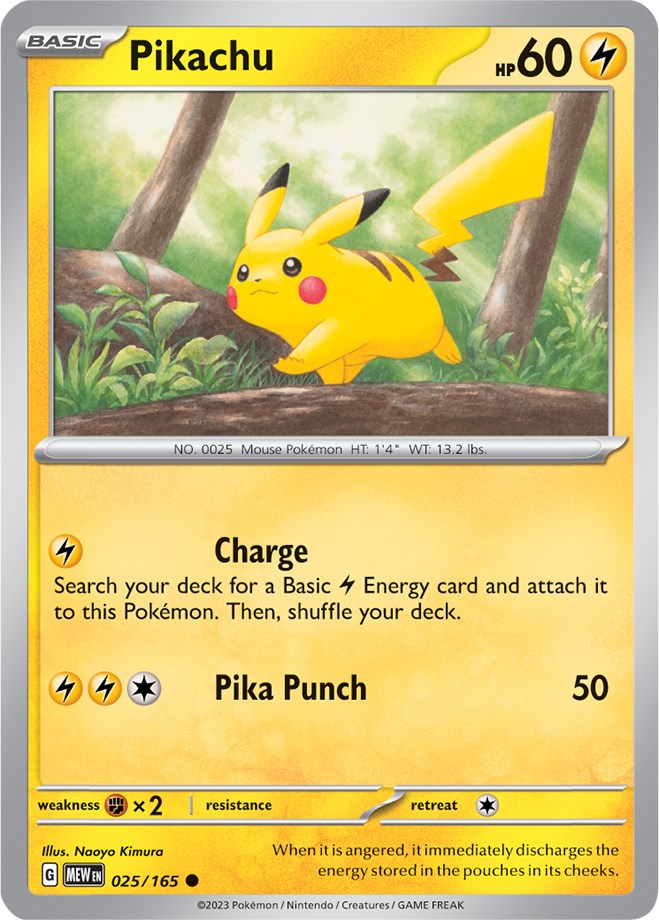 Pikachu (025/165) [Scarlet & Violet: 151] | All Aboard Games