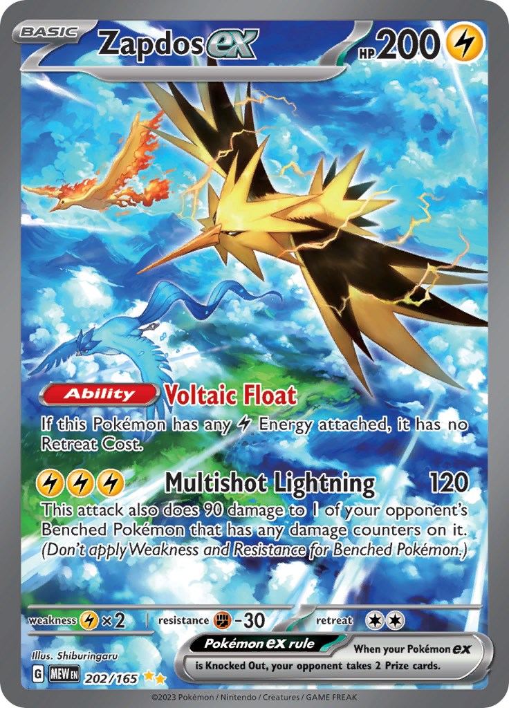 Zapdos ex (202/165) [Scarlet & Violet: 151] | All Aboard Games