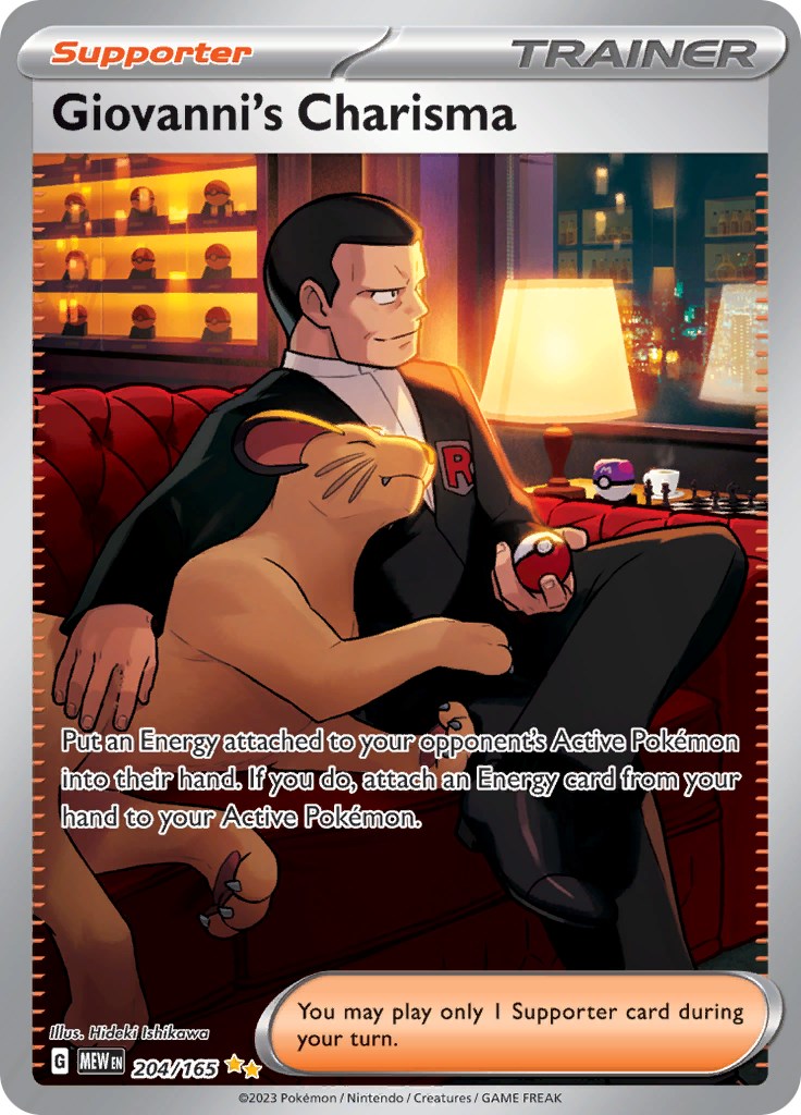 Giovanni's Charisma (204/165) [Scarlet & Violet: 151] | All Aboard Games