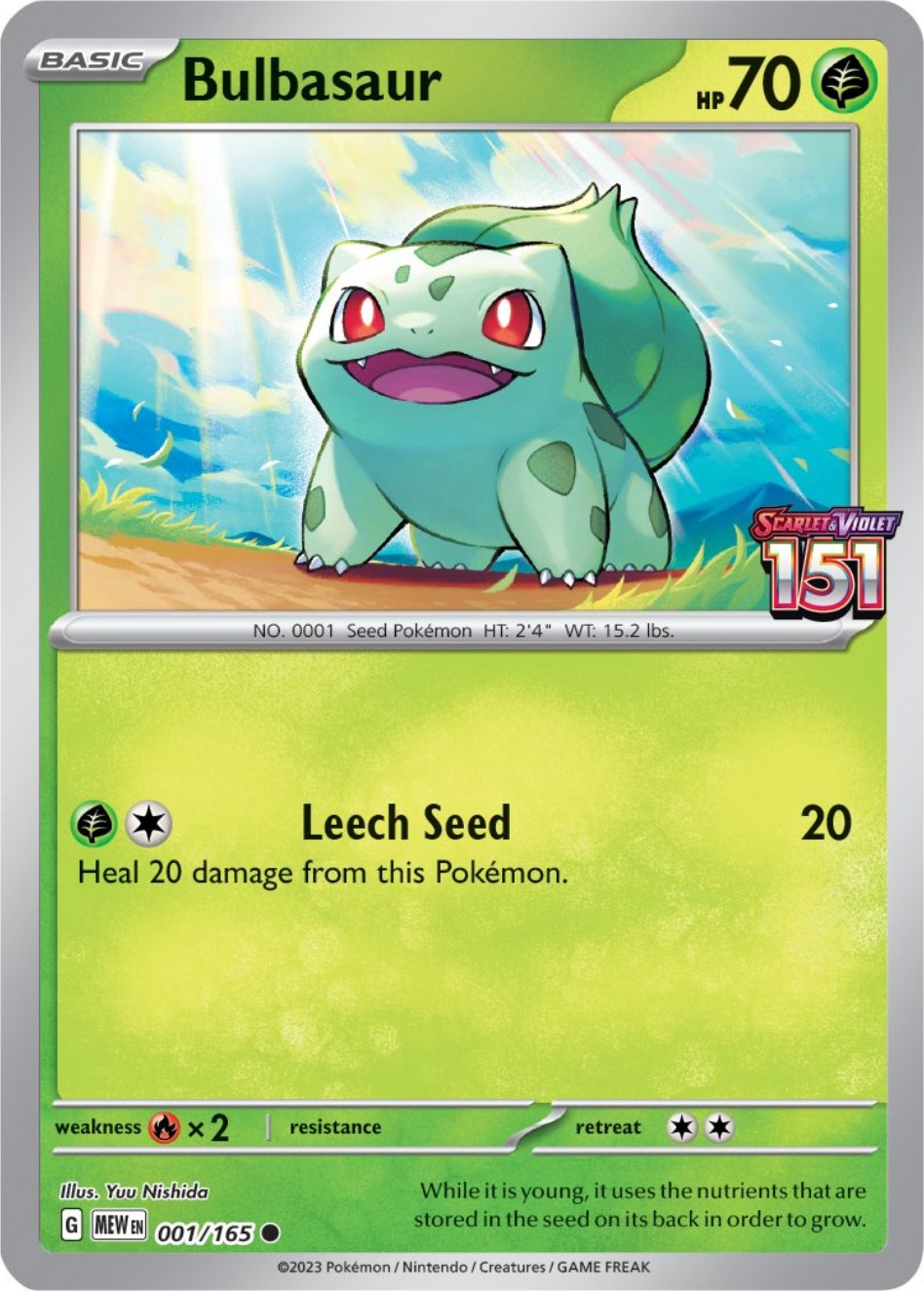 Bulbasaur (001/165) (Best Buy Exclusive) [Scarlet & Violet: 151] | All Aboard Games