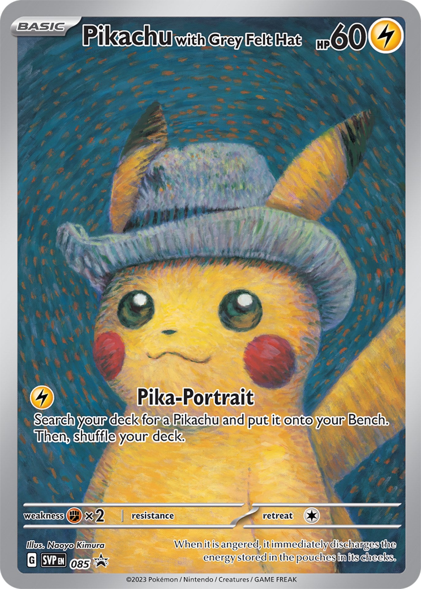 Pikachu with Grey Felt Hat (085) [Scarlet & Violet: Black Star Promos] | All Aboard Games