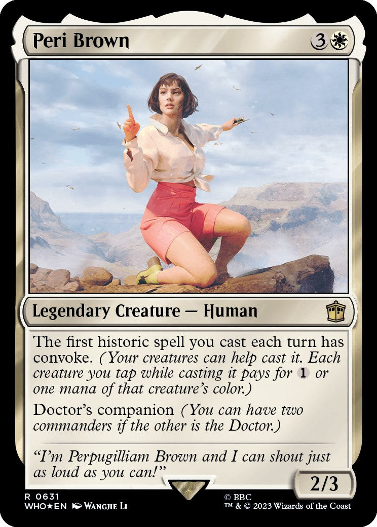 Peri Brown (Surge Foil) [Doctor Who] | All Aboard Games