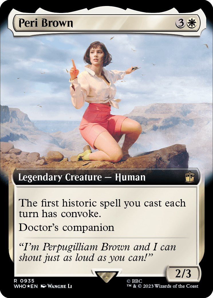 Peri Brown (Extended Art) (Surge Foil) [Doctor Who] | All Aboard Games