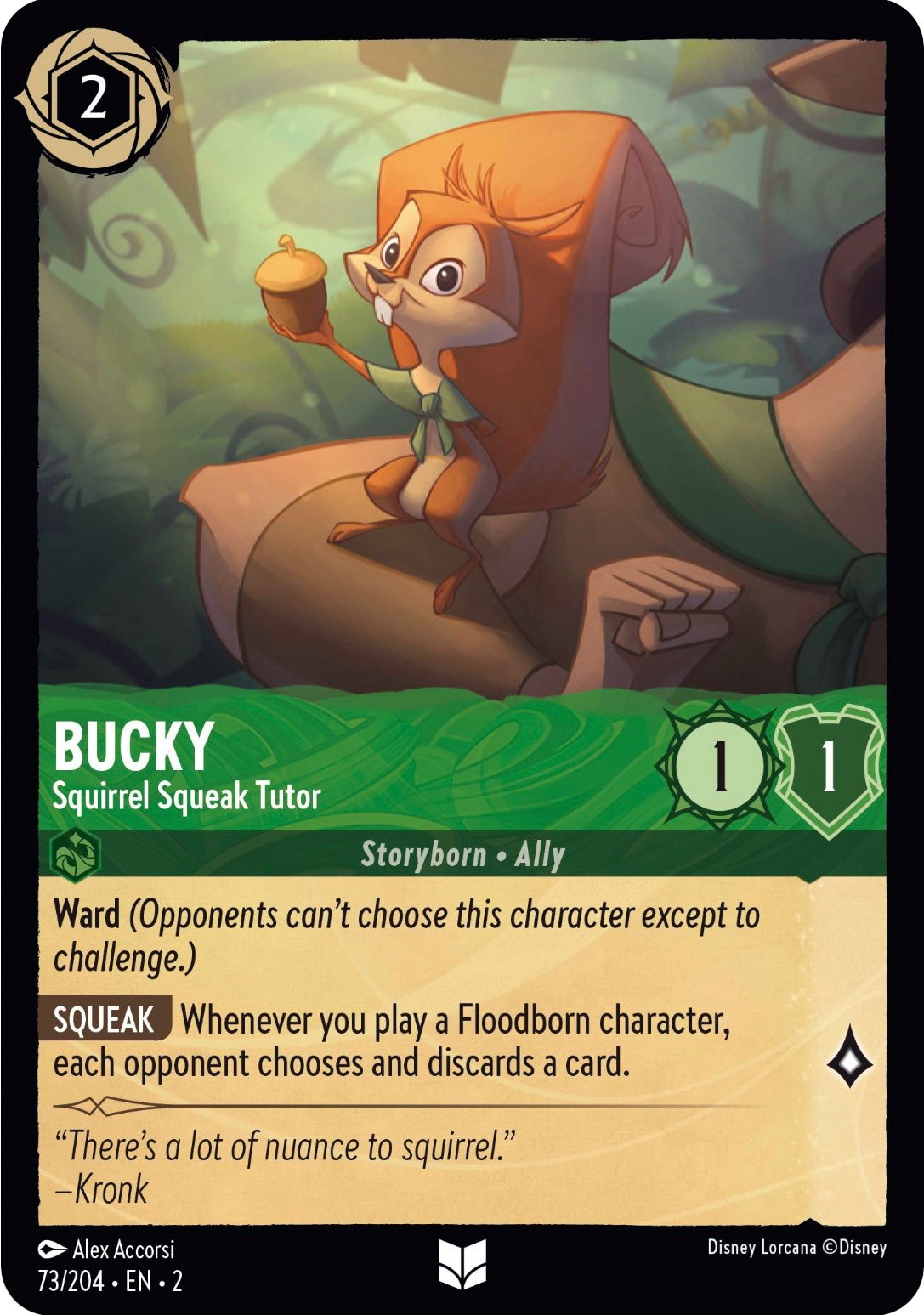 Bucky - Squirrel Squeak Tutor (73/204) [Rise of the Floodborn] | All Aboard Games