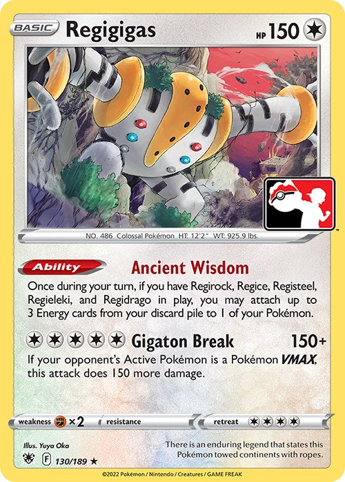 Regigigas (130/189) [Prize Pack Series Three] | All Aboard Games