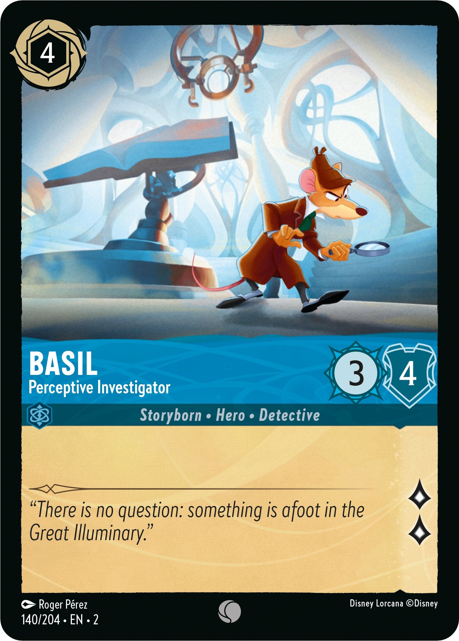 Basil - Perceptive Investigator (140/204) [Rise of the Floodborn] | All Aboard Games