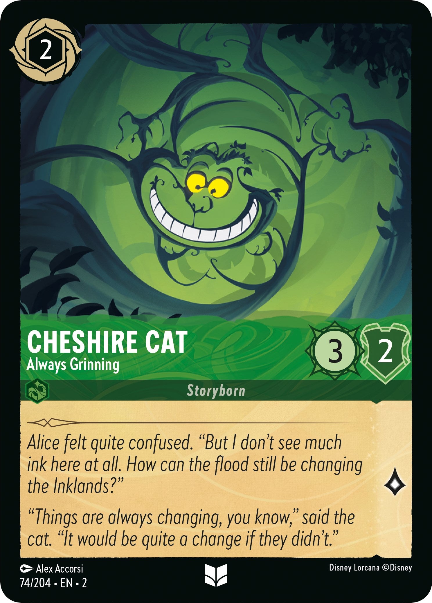 Cheshire Cat - Always Grinning (74/204) [Rise of the Floodborn] | All Aboard Games