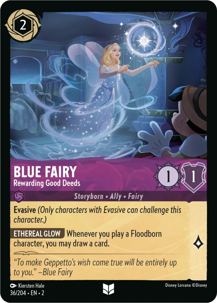 Blue Fairy - Rewarding Good Deeds (36/204) [Rise of the Floodborn] | All Aboard Games