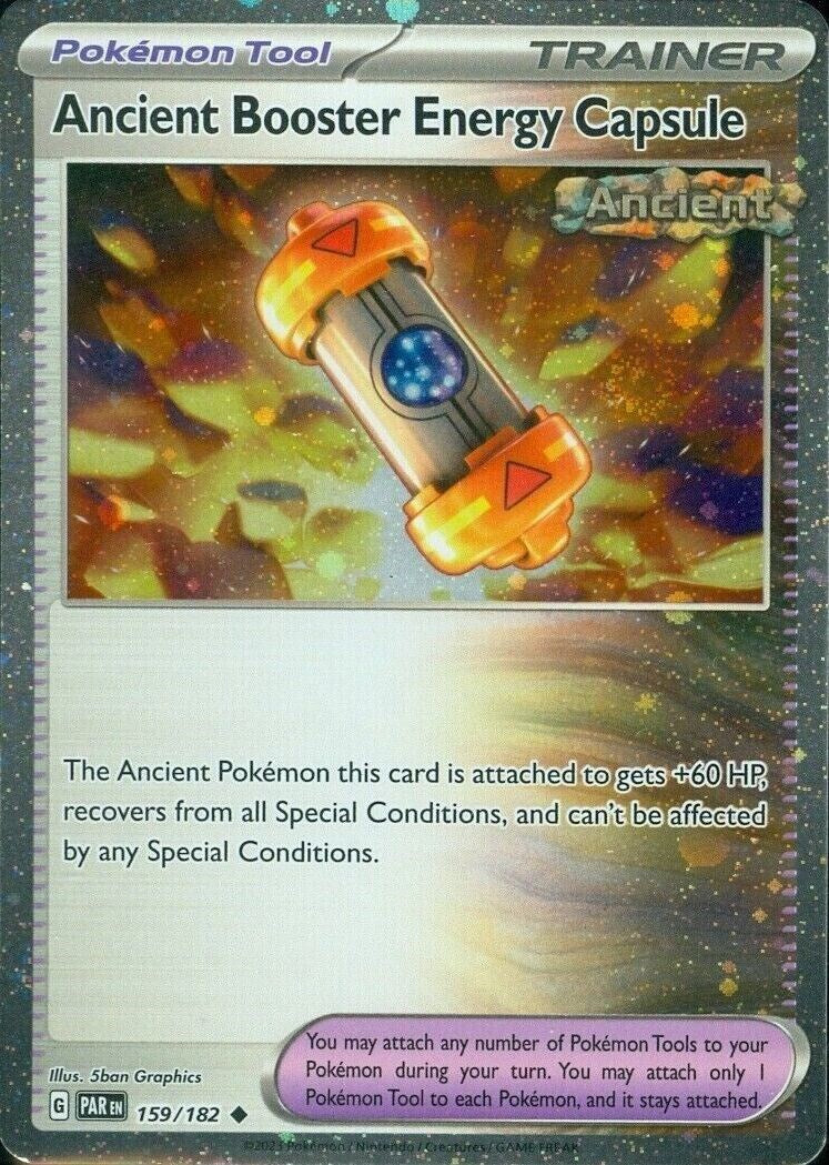 Ancient Booster Energy Capsule (159/182) (Cosmos Holo) [Scarlet & Violet: Paradox Rift] | All Aboard Games