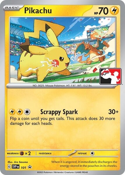 Pikachu (101) (Play Pokemon Promo) [League & Championship Cards] | All Aboard Games