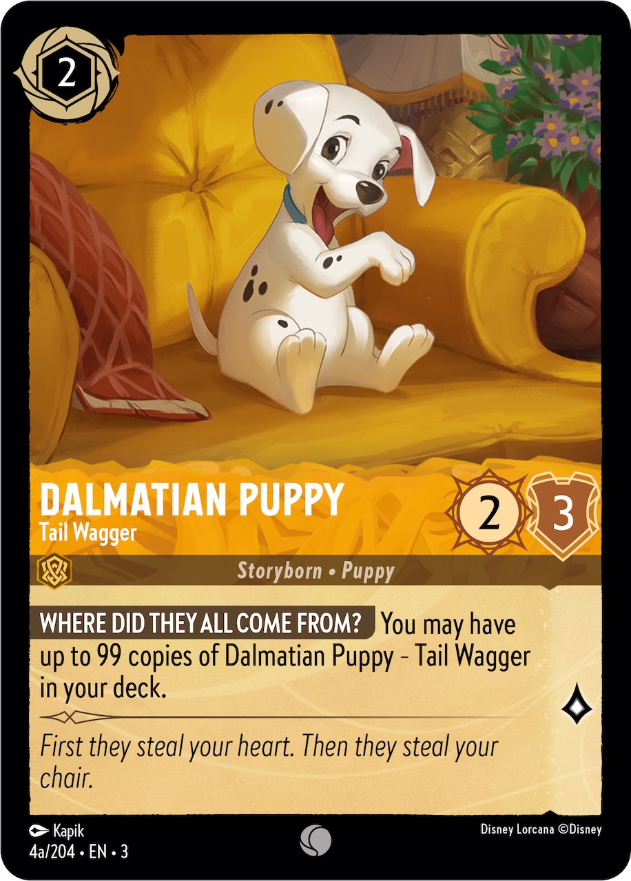 Dalmatian Puppy - Tail Wagger (4a) (4a/204) [Into the Inklands] | All Aboard Games