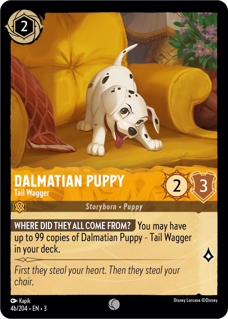 Dalmatian Puppy - Tail Wagger (4b) (4b/204) [Into the Inklands] | All Aboard Games