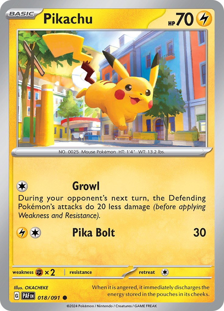 Pikachu (018/091) [Scarlet & Violet: Paldean Fates] | All Aboard Games