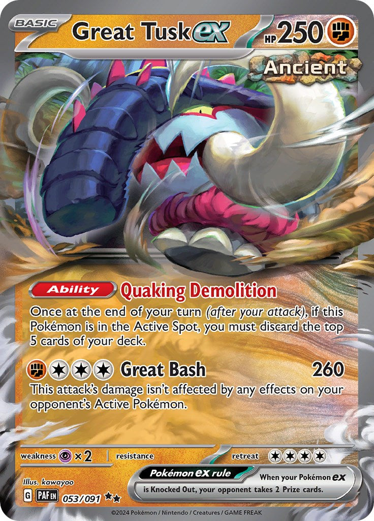 Great Tusk ex (053/091) [Scarlet & Violet: Paldean Fates] | All Aboard Games