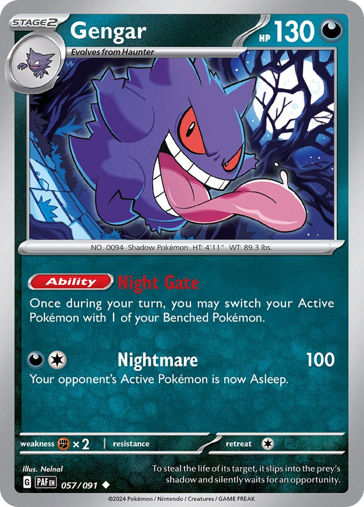 Gengar (057/091) [Scarlet & Violet: Paldean Fates] | All Aboard Games