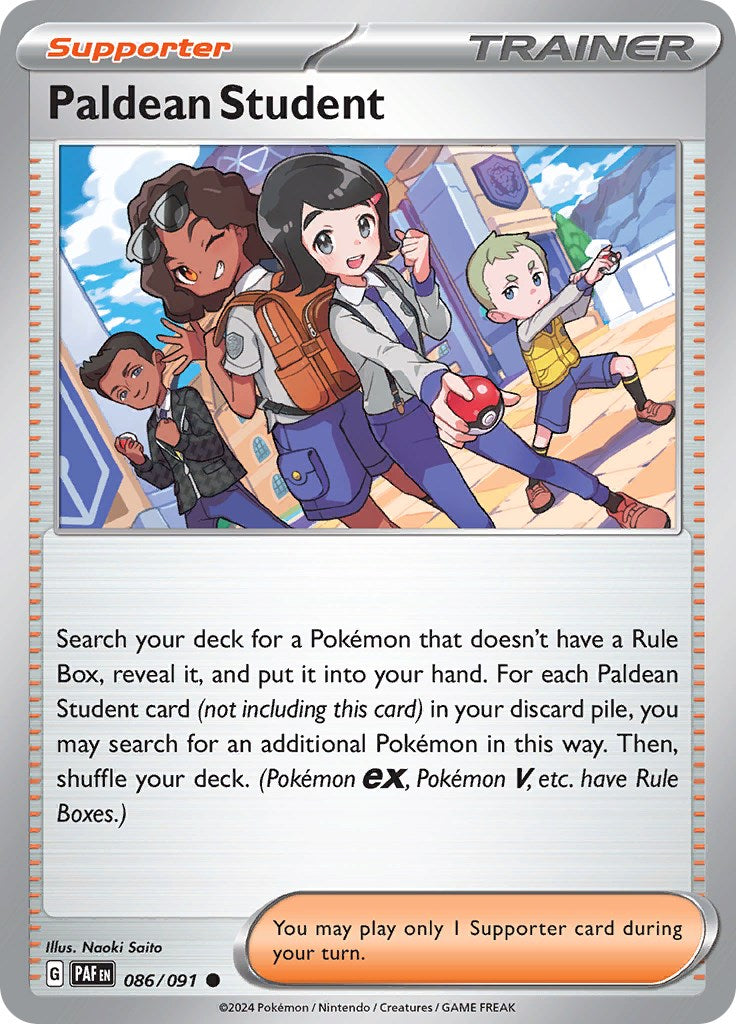 Paldean Student (086/091) [Scarlet & Violet: Paldean Fates] | All Aboard Games