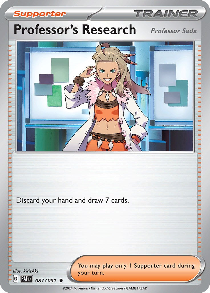 Professor's Research (087/091) [Scarlet & Violet: Paldean Fates] | All Aboard Games