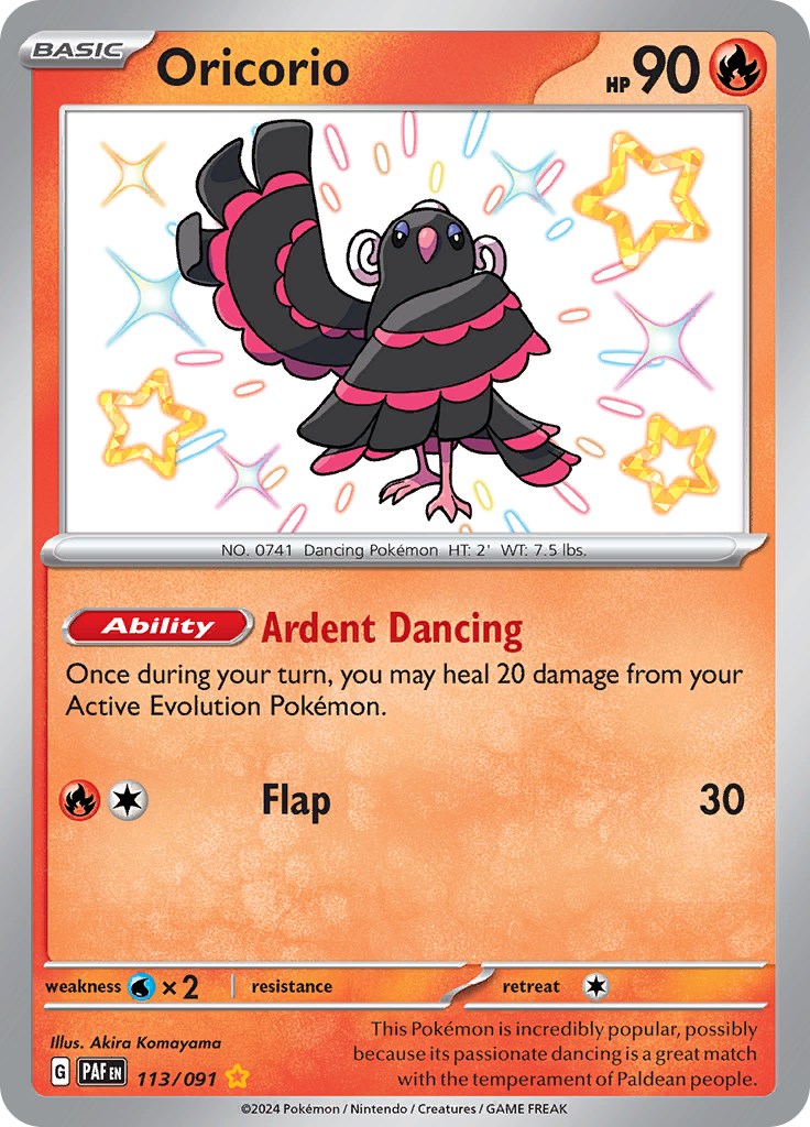 Oricorio (113/091) [Scarlet & Violet: Paldean Fates] | All Aboard Games