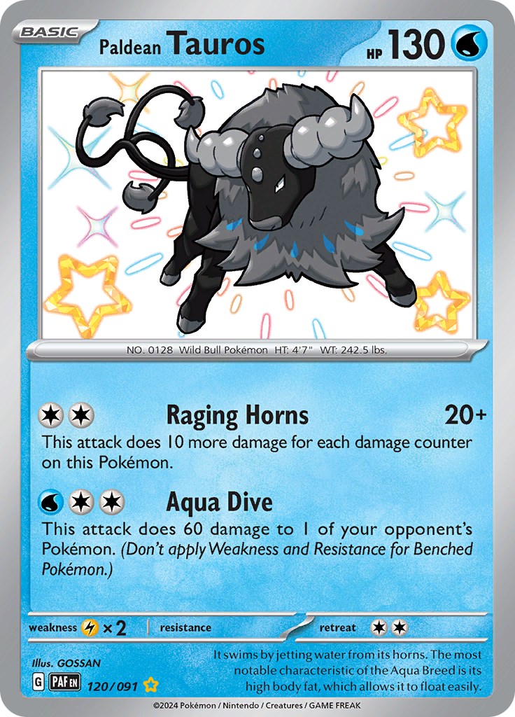 Paldean Tauros (120/091) [Scarlet & Violet: Paldean Fates] | All Aboard Games