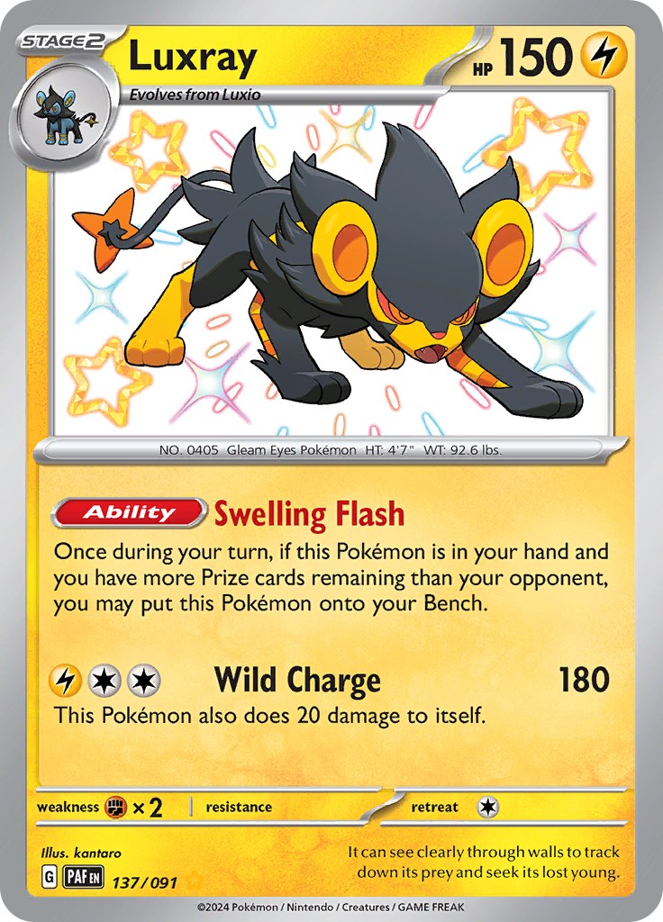 Luxray (137/091) [Scarlet & Violet: Paldean Fates] | All Aboard Games