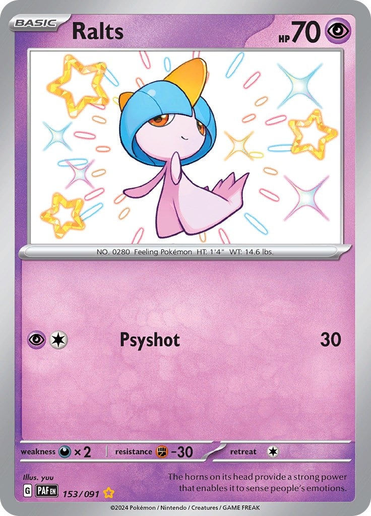 Ralts (153/091) [Scarlet & Violet: Paldean Fates] | All Aboard Games