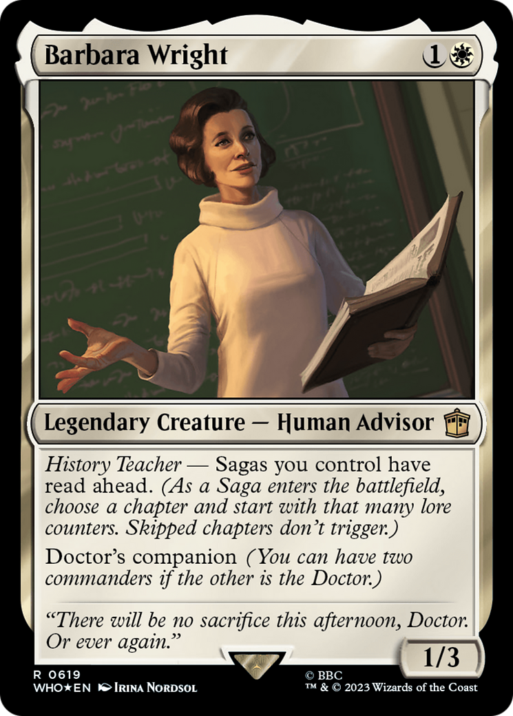 Barbara Wright (Surge Foil) [Doctor Who] | All Aboard Games