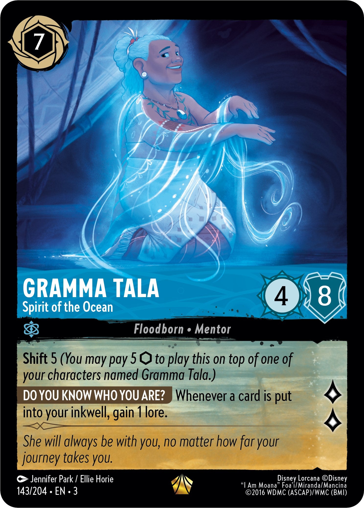 Gramma Tala - Spirit of the Ocean (143/204) [Into the Inklands] | All Aboard Games