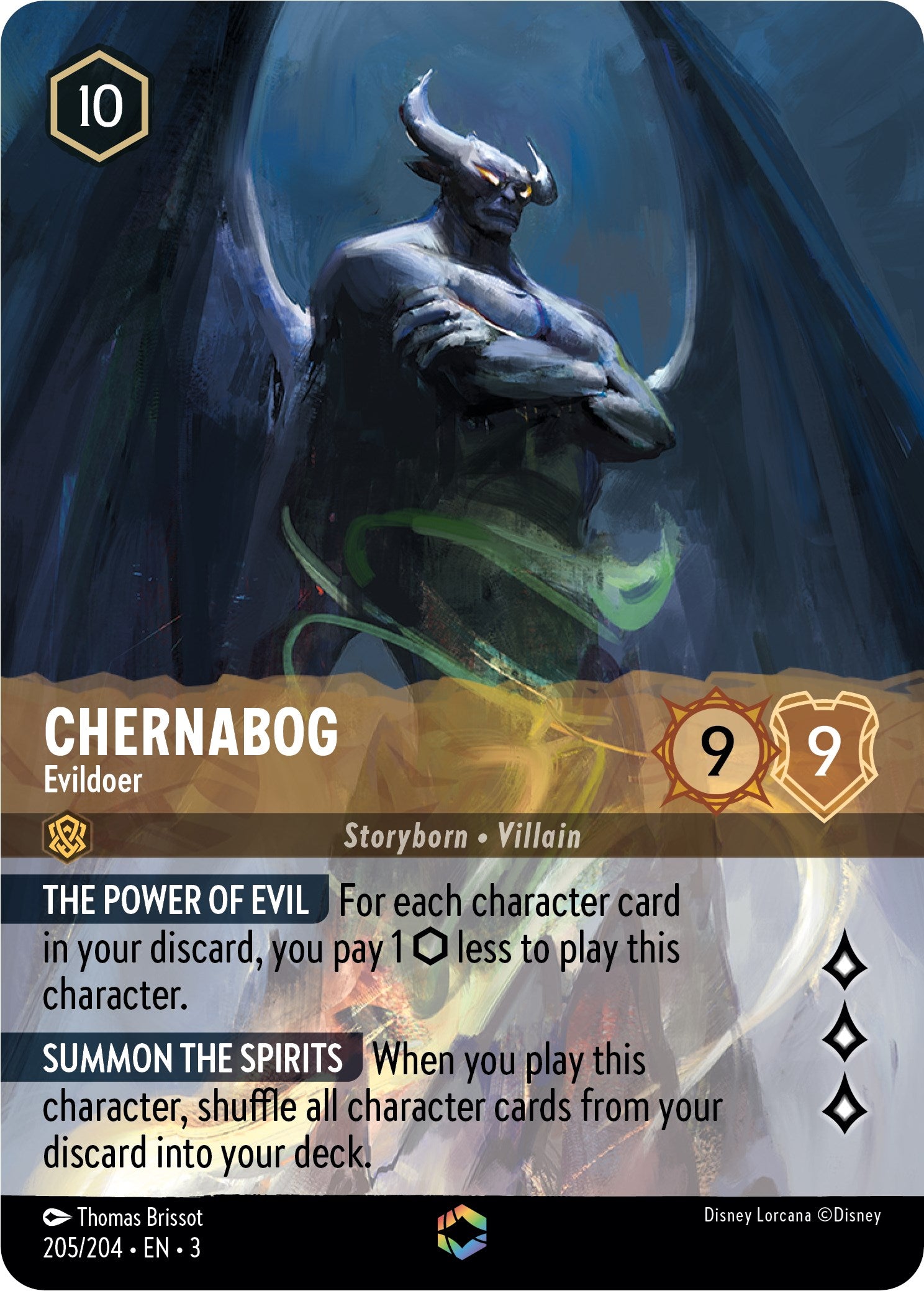 Chernabog - Evildoer (Alternate Art) (205/204) [Into the Inklands] | All Aboard Games