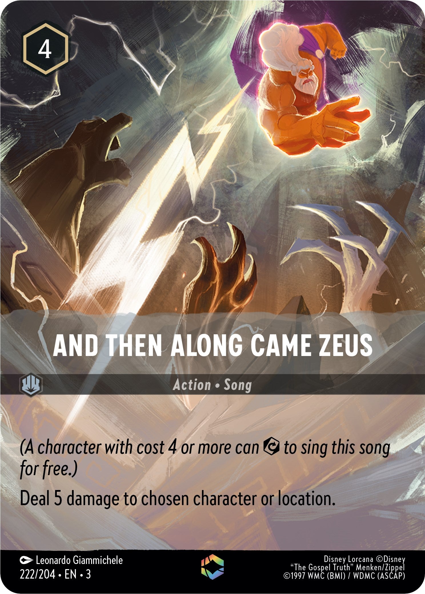 And Then Along Came Zeus (Alternate Art) (222/204) [Into the Inklands] | All Aboard Games