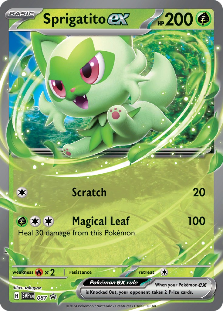 Sprigatito ex (087) [Scarlet & Violet: Black Star Promos] | All Aboard Games