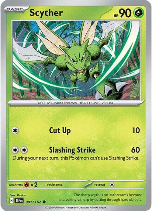 Scyther (001/162) [Scarlet & Violet: Temporal Forces] | All Aboard Games