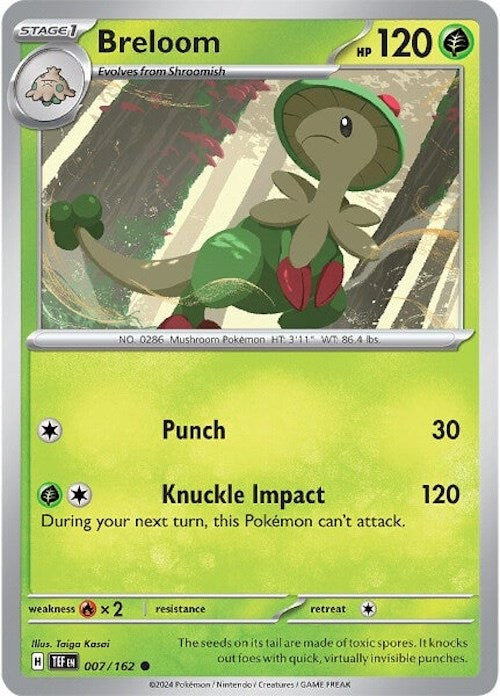 Breloom (007/162) [Scarlet & Violet: Temporal Forces] | All Aboard Games