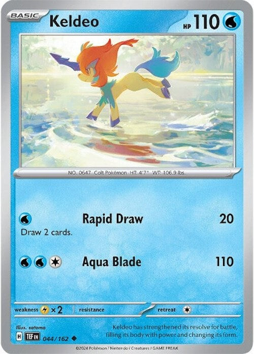 Keldeo (044/162) [Scarlet & Violet: Temporal Forces] | All Aboard Games