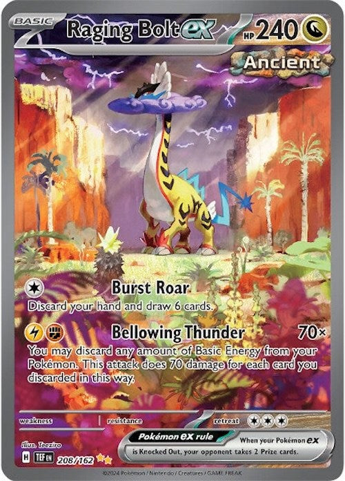 Raging Bolt ex (208/162) [Scarlet & Violet: Temporal Forces] | All Aboard Games