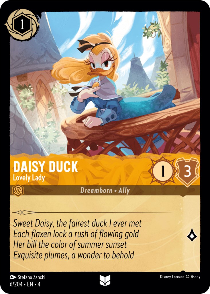 Daisy Duck - Lovely Lady (6/204) [Ursula's Return] | All Aboard Games