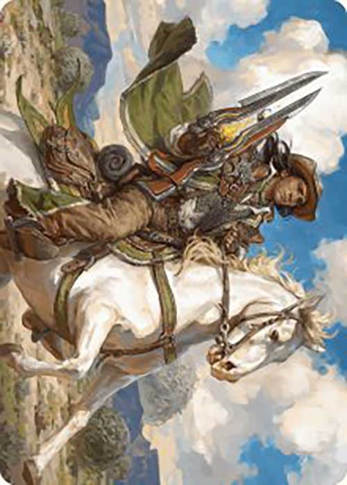 Wylie Duke, Atiin Hero Art Card [Outlaws of Thunder Junction Art Series] | All Aboard Games