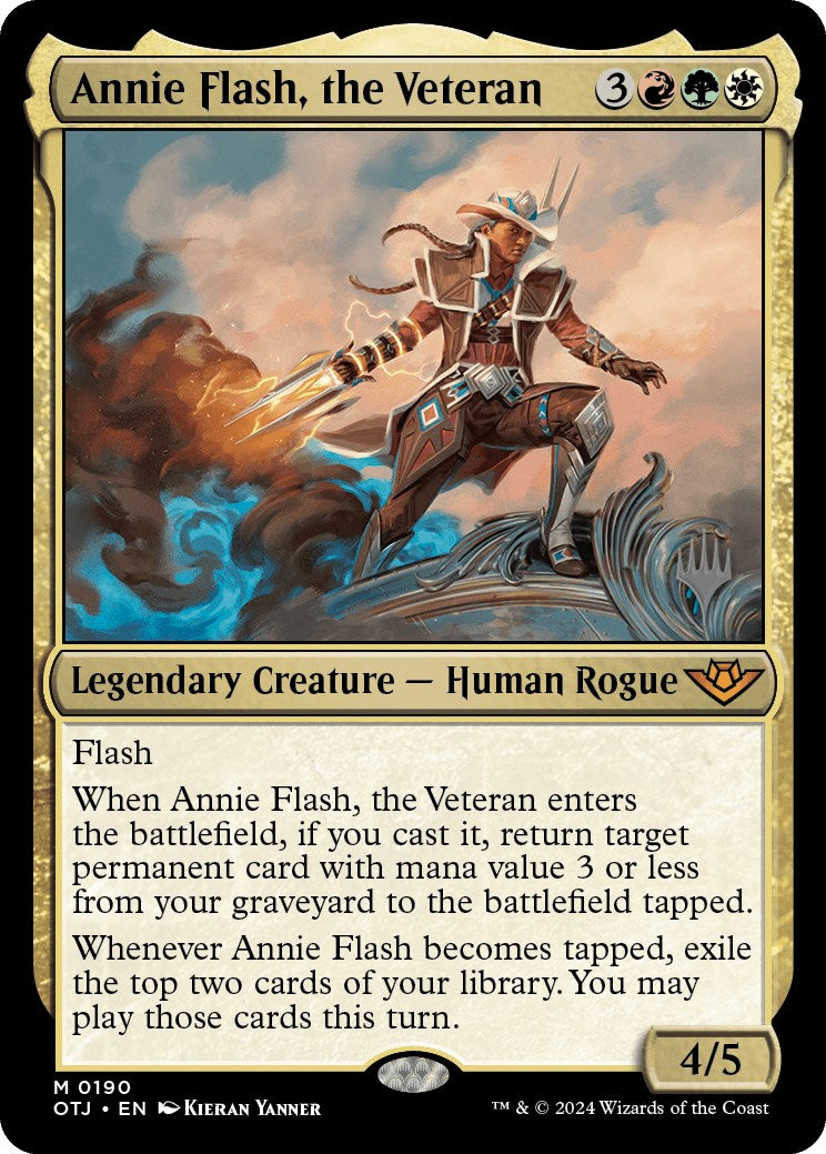 Annie Flash, the Veteran (Promo Pack) [Outlaws of Thunder Junction Promos] | All Aboard Games