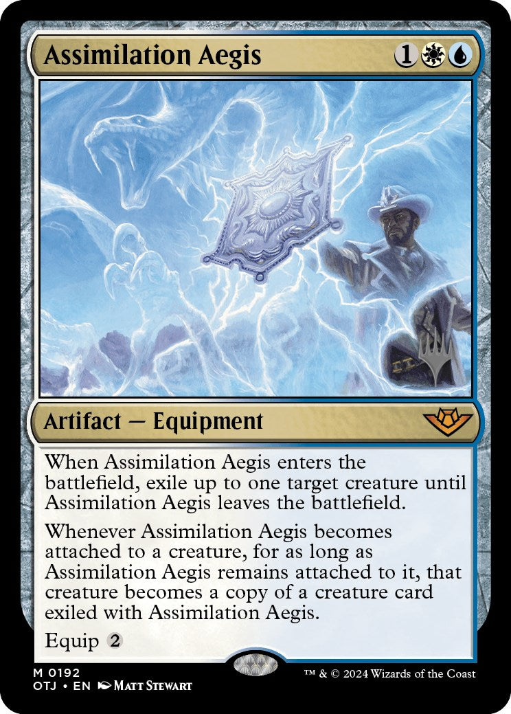 Assimilation Aegis (Promo Pack) [Outlaws of Thunder Junction Promos] | All Aboard Games