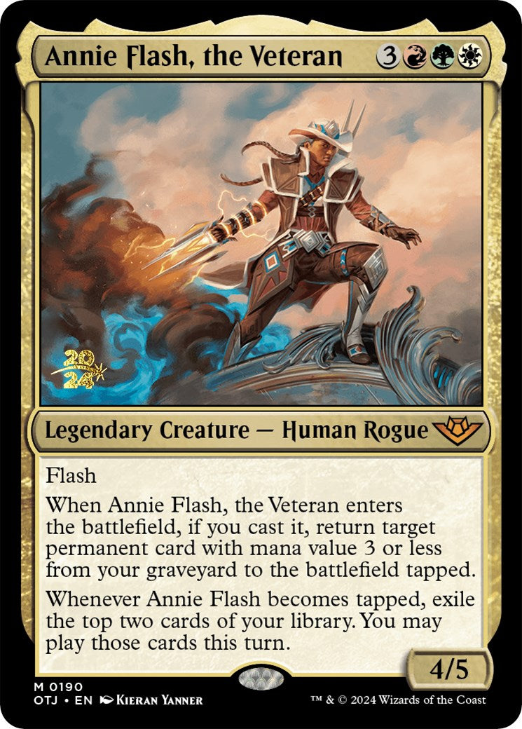 Annie Flash, the Veteran [Outlaws of Thunder Junction Prerelease Promos] | All Aboard Games
