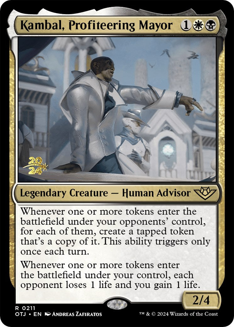 Kambal, Profiteering Mayor [Outlaws of Thunder Junction Prerelease Promos] | All Aboard Games