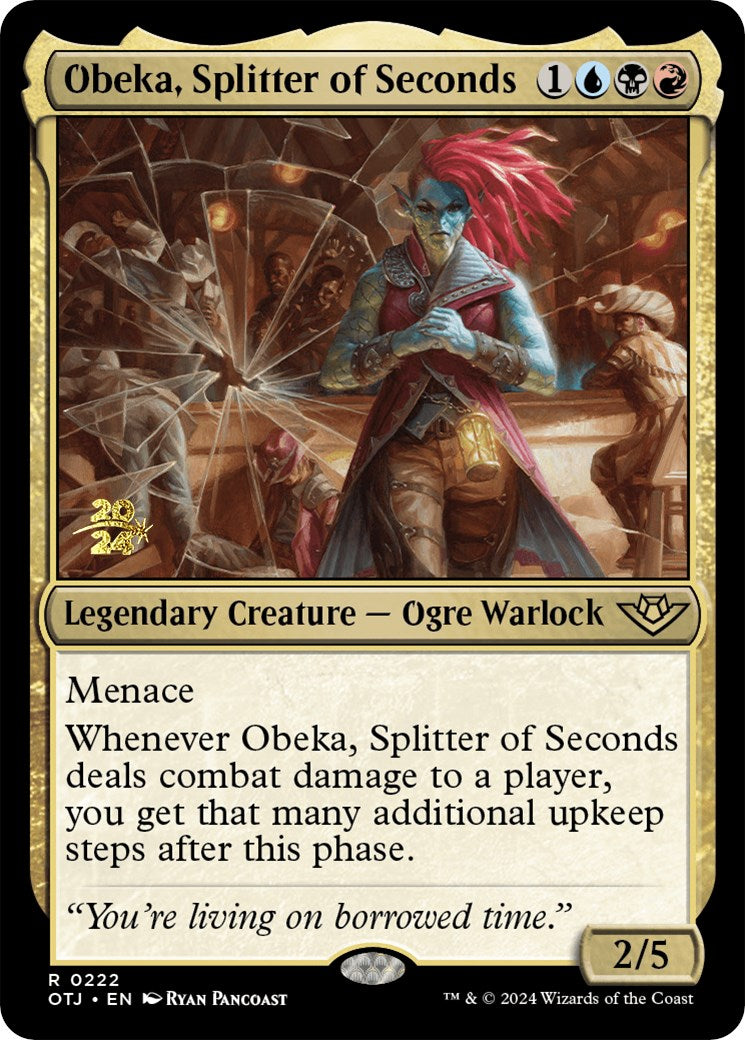 Obeka, Splitter of Seconds [Outlaws of Thunder Junction Prerelease Promos] | All Aboard Games