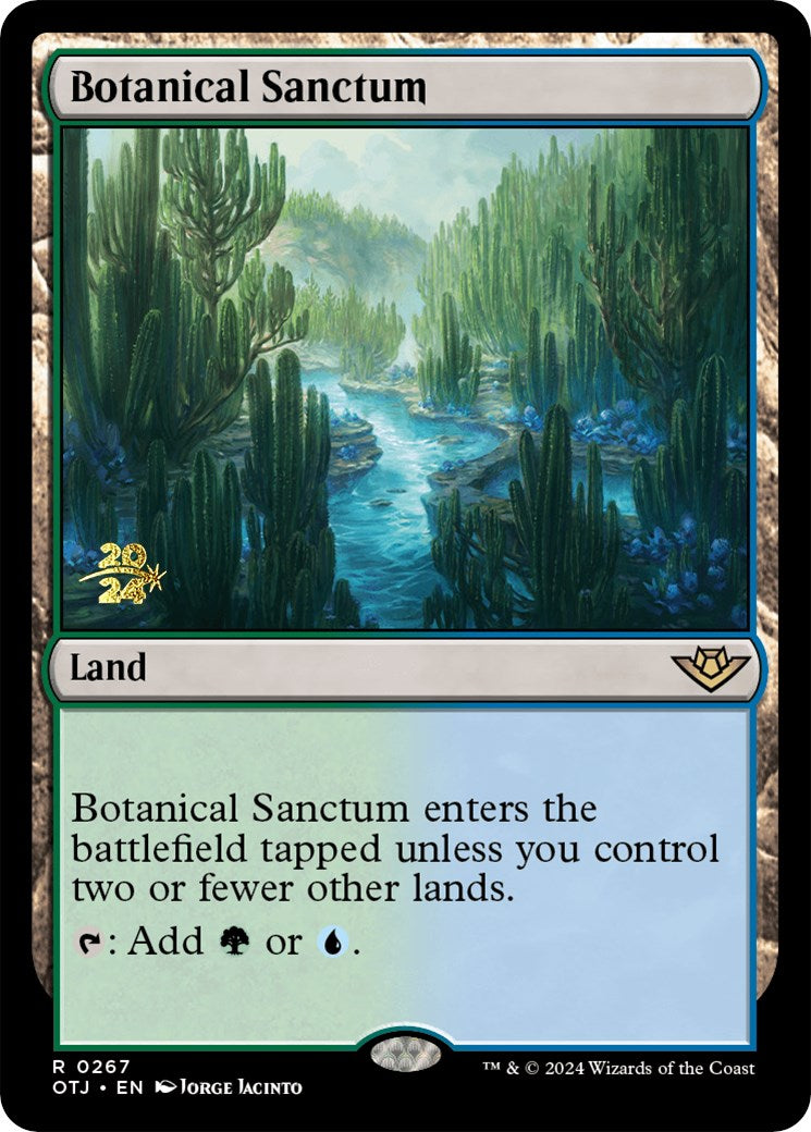 Botanical Sanctum (OTJ) [Outlaws of Thunder Junction Prerelease Promos] | All Aboard Games