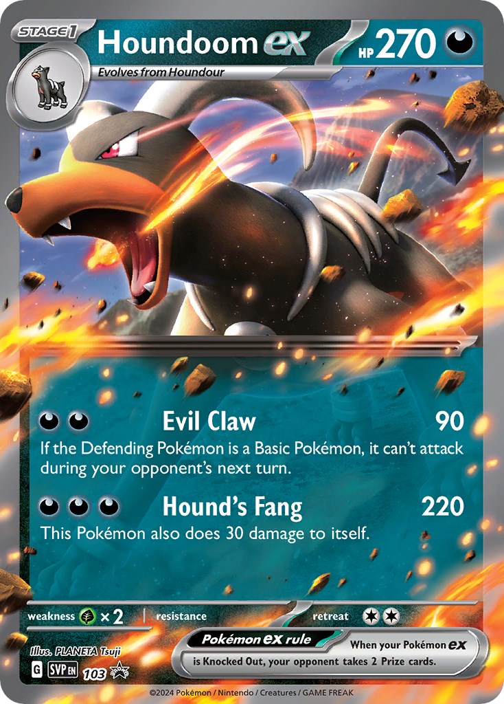 Houndoom ex (103) [Scarlet & Violet: Black Star Promos] | All Aboard Games