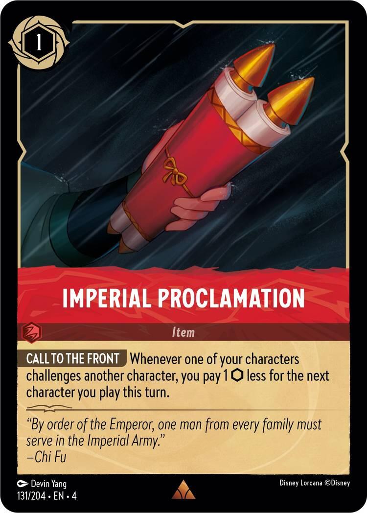 Imperial Proclamation (131/204) [Ursula's Return] | All Aboard Games
