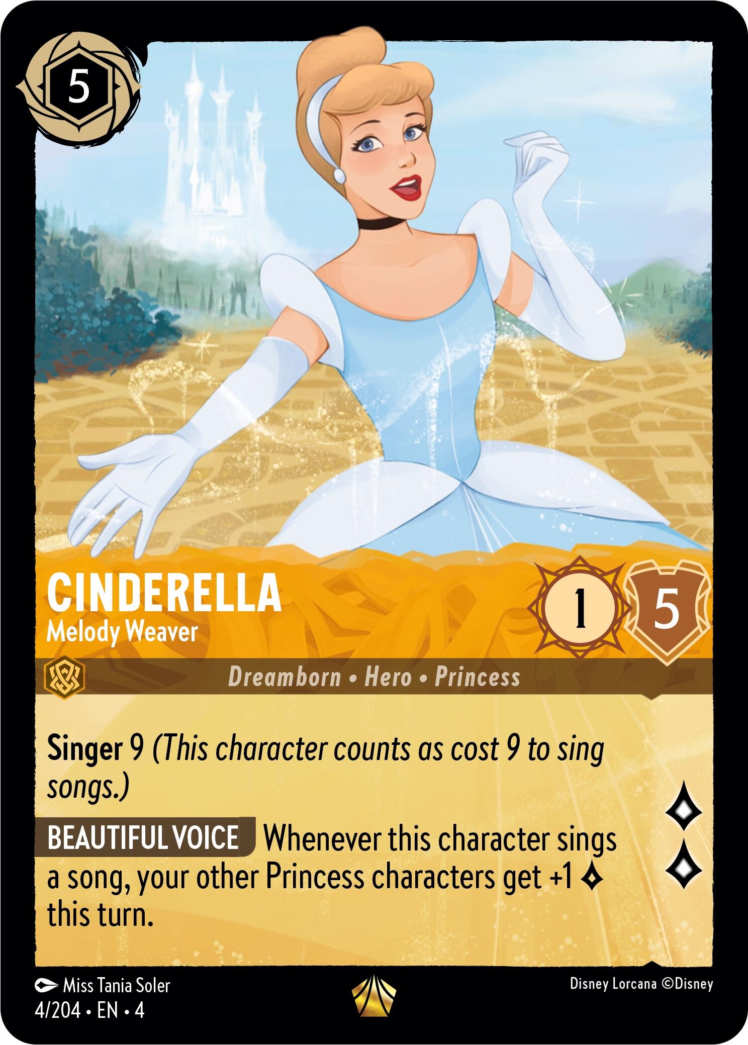 Cinderella - Melody Weaver (4/204) [Ursula's Return] | All Aboard Games